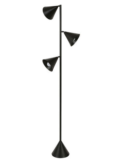Bally 3 Light Floor Lamp in Black