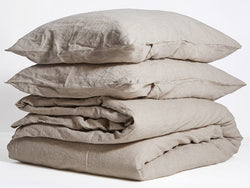 Ultra Luxurious 100% Linen Doona Cover & STD Pillowcases