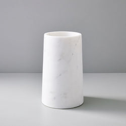 Small Foundations Marble Vase in White