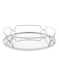 Silver Based Decorative Round Tray