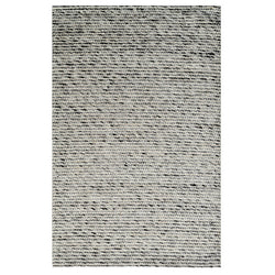 Ash Grey Beads Hand-Woven Wool Rug