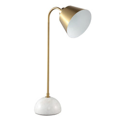 Brass & White Astryd Metal Table Lamp