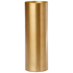 Polished Cylinder Vase - Brass