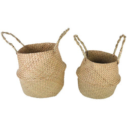 2 Piece Byron Seagrass Basket Set in Natural