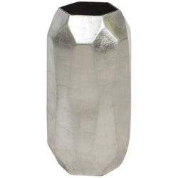 Ceramic Metallic Silver Lacquer Vase