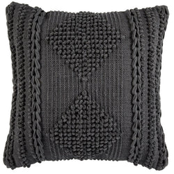Charcoal Lela Cotton Cushion