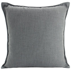 Ellyce Linen-Blend Cushion in Dark Grey