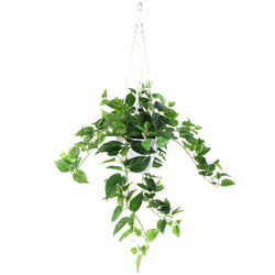 95cm Hanging Potted Faux String Of Hearts Plant
