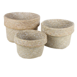 3 Piece Whitehaven Seagrass Basket Set