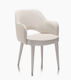 Astor Carver Dining Chair in White