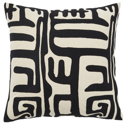 Black Lesotho Cotton Cushion
