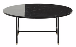 Dawn Marble Coffee Table (Black)