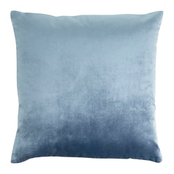 Stone Blue Velvet Linen Cushion Cover with Feather Insert