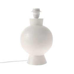 Stoneware Lampbase in White Medium