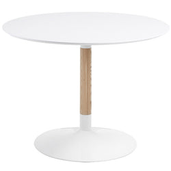 White Caitriona Round Dining Table (110cm)