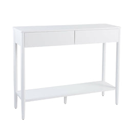 White Roby Console Table
