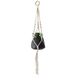 Xavier Cotton Hanging Pot with Faux Plant