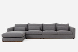 Alfie Extended Chaise Sectional Sofa (Left Facing)
