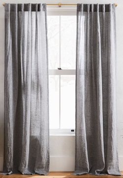 Semi-Sheer Belgian Linen Curtains
