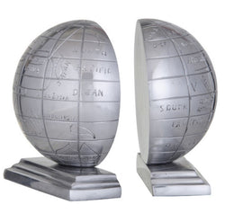 Aro Globe Aluminium Bookends (Set of 2)