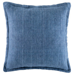 Indigo Tailored Linen Cushion