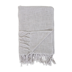 Cotton Throw - Full Grey by Bloomingville