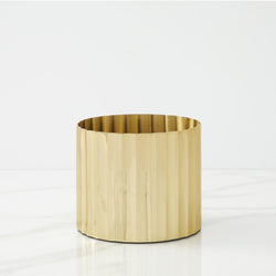 Pure Foundations Metal Tabletop Planters in Polished Brass