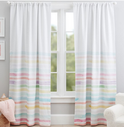 Kayla Rainbow Stripe Blackout Curtain (112x244)