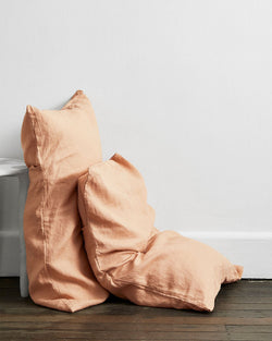 Terracotta 100% Flax Linen Pillowcases (Set of Two)