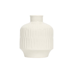 Ivory Oasis Textured Ceramic Vase